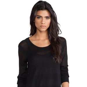 Rag & Bone/JEAN Mesh Top XS Black